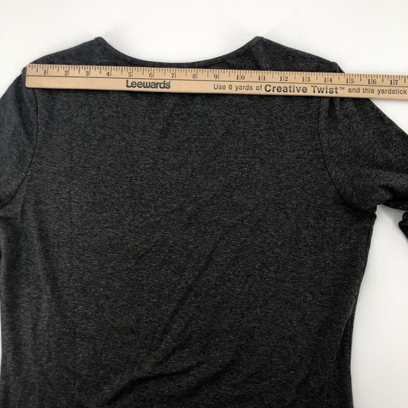 Vince Camuto Womens Top Small Gray Metal Stud Long Sleeve Stretch Rayon Knit NEW - Picture 10 of 12